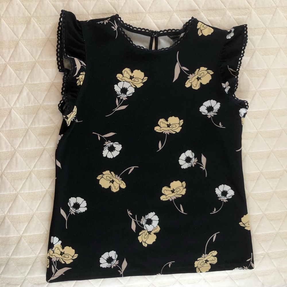Floral Sleeveless Business Casual Top